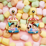 Les Néréides The Adventures of Pinocchio Pinocchio and Circus Tent Earrings-One Quarter