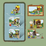 LiNooS Peanut® Snoopy Beagle Scout Tree House Building Block Set-One Quarter