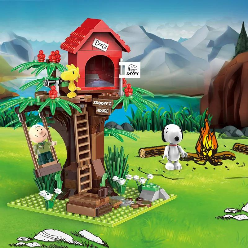Peanut® Snoopy Jungle Adventure Tree House Building Block Set - One Quarter