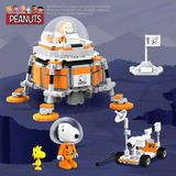 LiNooS Peanut® Snoopy Space Traveler Lunar Lander Building Block Set-One Quarter