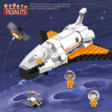 LiNooS Peanut® Snoopy Space Traveler Space Shuttle Building Block Set-One Quarter