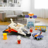 LiNooS Peanut® Snoopy Space Traveler Space Shuttle Building Block Set-One Quarter
