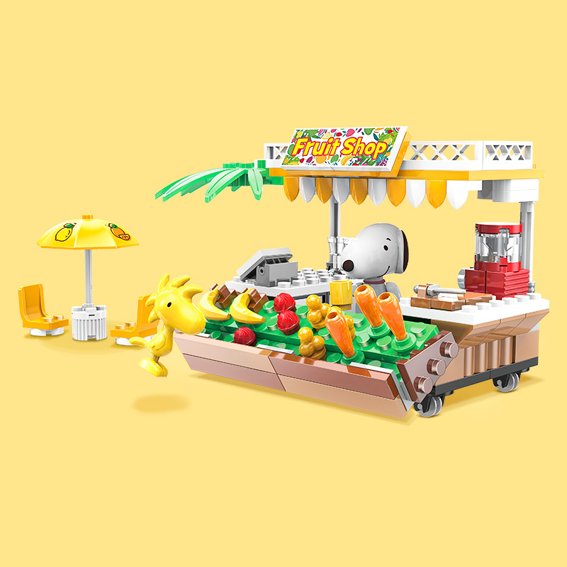 Peanut® Snoopy Street Fair Fruit Shop Building Block Set - One Quarter