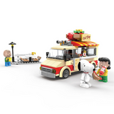 LiNooS Peanut® Snoopy Street Fair Hot Dog Cart Building Block Set-One Quarter