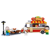 LiNooS Peanut® Snoopy Street Fair Hot Dog Cart Building Block Set-One Quarter