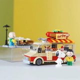 LiNooS Peanut® Snoopy Street Fair Hot Dog Cart Building Block Set-One Quarter