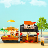 LiNooS Peanut® Snoopy Street Fair Sushi Stand Building Block Set-One Quarter