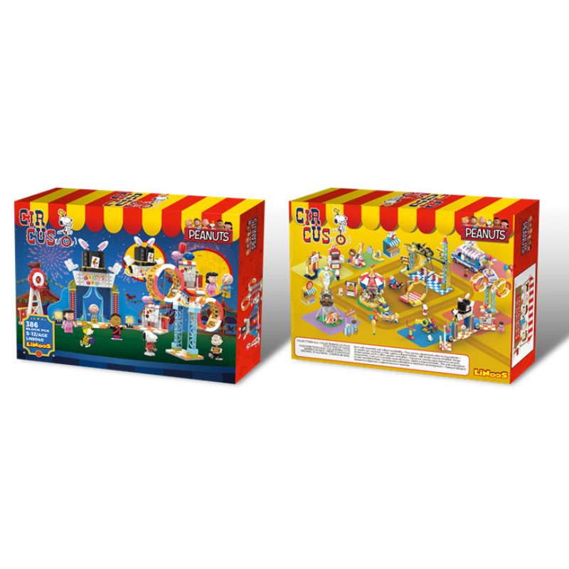 Peanuts® Snoopy Circus Entrance Gate Building Block Set