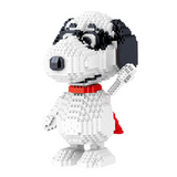 LiNooS Peanuts® Snoopy Figures Masked Marvel Snoopy Micro-Diamond Particle Building Block Set-One Quarter