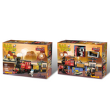 LiNooS Peanuts® Snoopy Railways Steam Train Building Block Set-One Quarter