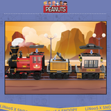 LiNooS Peanuts® Snoopy Railways Steam Train Building Block Set-One Quarter