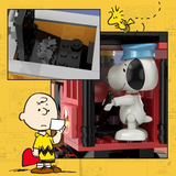 LiNooS Peanuts® Snoopy Railways Steam Train Building Block Set-One Quarter