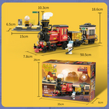 LiNooS Peanuts® Snoopy Railways Steam Train Building Block Set-One Quarter
