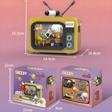 LiNooS Peanuts® Snoopy Space Exploration Television Building Block Set-One Quarter