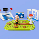 LiNooS Peanuts® Snoopy Sports Baseball Game Building Block Set-One Quarter