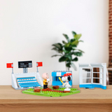 LiNooS Peanuts® Snoopy Sports Baseball Game Building Block Set-One Quarter