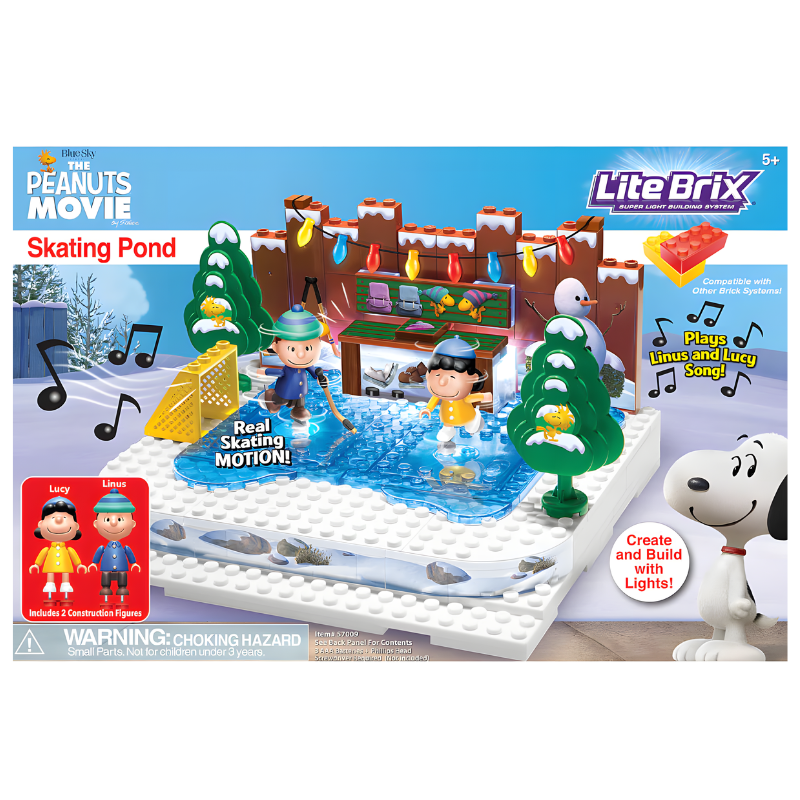Peanuts® The Peanuts Movie Skating Pond Building Block Set - One Quarter