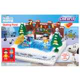 Lite Brix Peanuts® The Peanuts Movie Skating Pond Building Block Set-One Quarter
