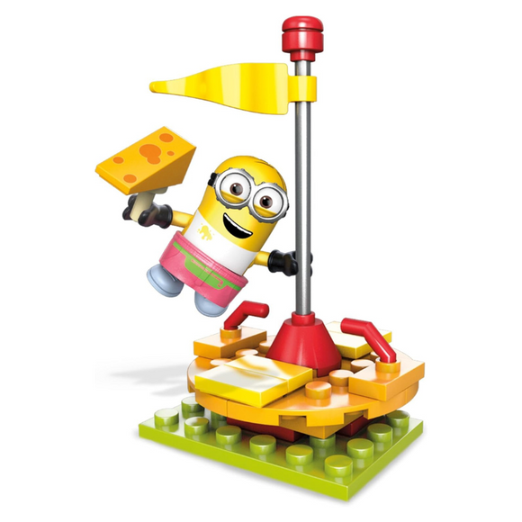MEGA Despicable Me Minions Cheese Merry-Go-Round Building Block Set-One Quarter