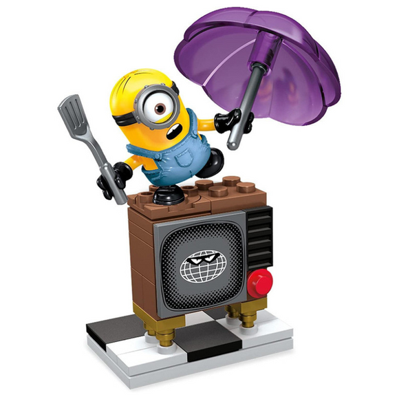 MEGA Despicable Me Minions Silly TV Building Block Set-One Quarter