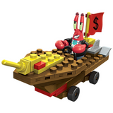 MEGA SpongeBob SquarePants Mr. Krabs Racer Building Block Set-One Quarter