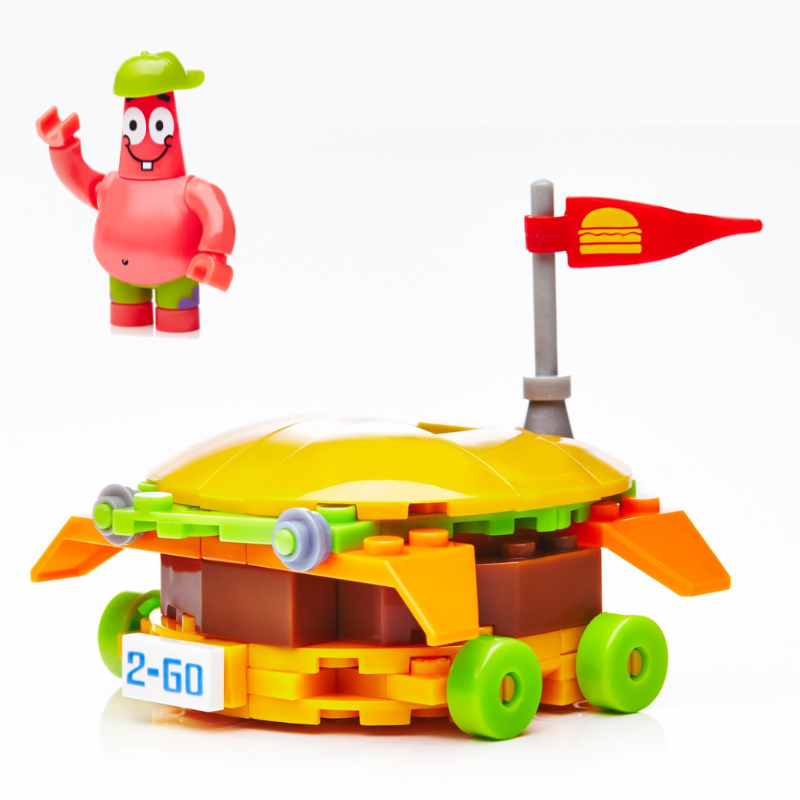 Official Music Tee Mega Bloks Spongebob Patrick Racer - Buildable Boat ...