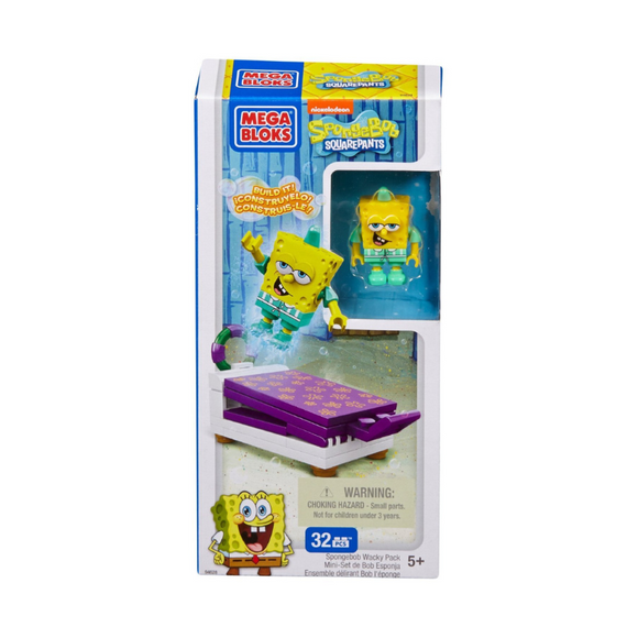 MEGA SpongeBob SquarePants SpongeBob Wacky Building Block Pack-One Quarter