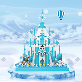 MOYU Fairy Tale Castle Frozen The Ice Castle Micro-Diamond Particle Building Block Set-One Quarter