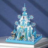 MOYU Fairy Tale Castle Frozen The Ice Castle Micro-Diamond Particle Building Block Set-One Quarter