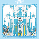 MOYU Fairy Tale Castle Frozen The Ice Castle Micro-Diamond Particle Building Block Set-One Quarter