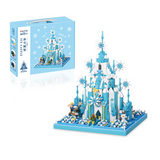 MOYU Fairy Tale Castle Frozen The Ice Castle Micro-Diamond Particle Building Block Set-One Quarter