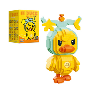 LT Duck Curly Zodiac Libra Micro-Diamond Particle Building Block Set