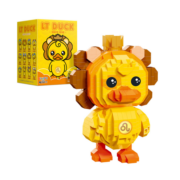 MOYU LT Duck Thunder Zodiac Leo Micro-Diamond Particle Building Block Set-One Quarter