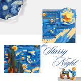 MOYU Masterpiece Vincent van Gogh The Starry Night Micro-Diamond Particle Building Block Set-One Quarter