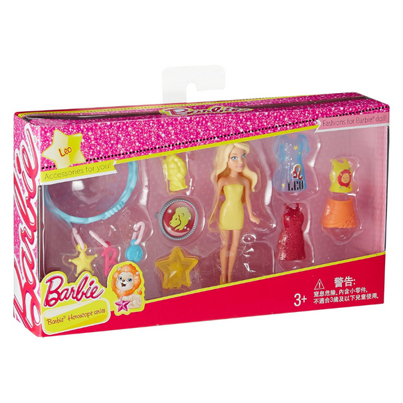 Mattel Barbie Complete Play Horoscope Leo Mini Doll and Fashion Pack-One Quarter