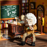 NiceBrick Famous Celebrities Albert Einstein in Study Building Toy Set-One Quarter