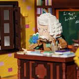 NiceBrick Famous Celebrities Albert Einstein in Study Building Toy Set-One Quarter