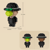 PINPINZHI René Magritte The Son of Man Figurine Micro-Diamond Particle Building Block Set-One Quarter
