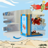 Pantasy Le Petit Prince® Red Plane Bookend Building Toy Set-One Quarter