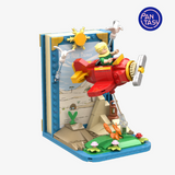 Pantasy Le Petit Prince® Red Plane Bookend Building Toy Set-One Quarter