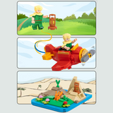 Pantasy Le Petit Prince® Red Plane Bookend Building Toy Set-One Quarter