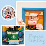 Pantasy Popeye™ and Olive Oyl™ Popeye 3D Painting Building Toy Set-One Quarter