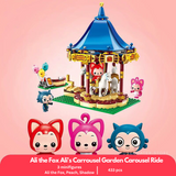 Qman Ali the Fox Ali's Carrousel Garden Carousel Ride Building Block Set-One Quarter