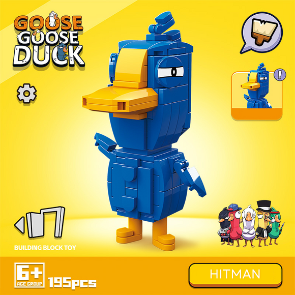 Quan Guan Goose Goose Duck Duck Role Hitman Building Block Set-One Quarter