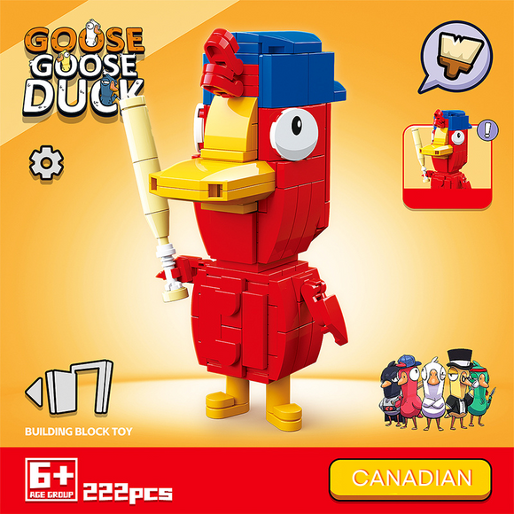 Quan Guan Goose Goose Duck Goose Role Canadian Building Block Set-One Quarter