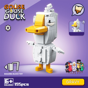 Quan Guan Goose Goose Duck Goose Role Gravy Building Block Set-One Quarter