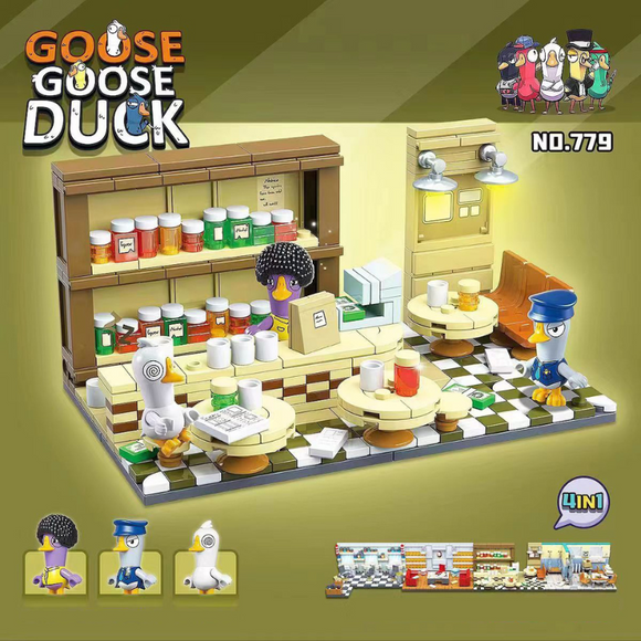 Quan Guan Goose Goose Duck Goosechapel Ye Olde Tavern Building Block Set-One Quarter