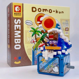 SEMBO Domo-Kun Surfer in the Waters Building Block Set-One Quarter
