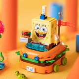 SEMBO SpongeBob SquarePants SpongeBob Patty Wagon Racer Building Block Set-One Quarter