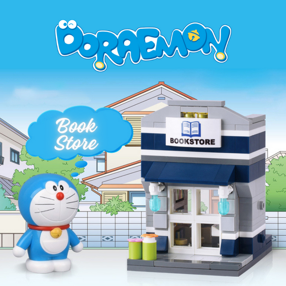 STAR DIAMOND blocks Doraemon Book Store Building Block Set